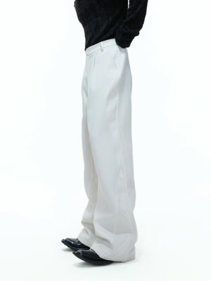 Split-Panel Wide-Leg Trousers | Color-Block Utility Style - main image 3