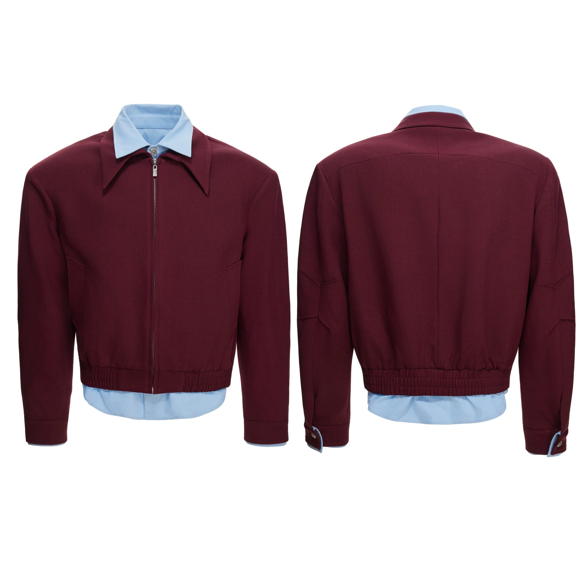 Deconstructed Faux-Layer Jacket | Tencel-Linen Blend - main image 2