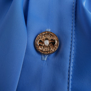 Court Ruffle Cotton-Spandex Button-Front Shirt - main image 5