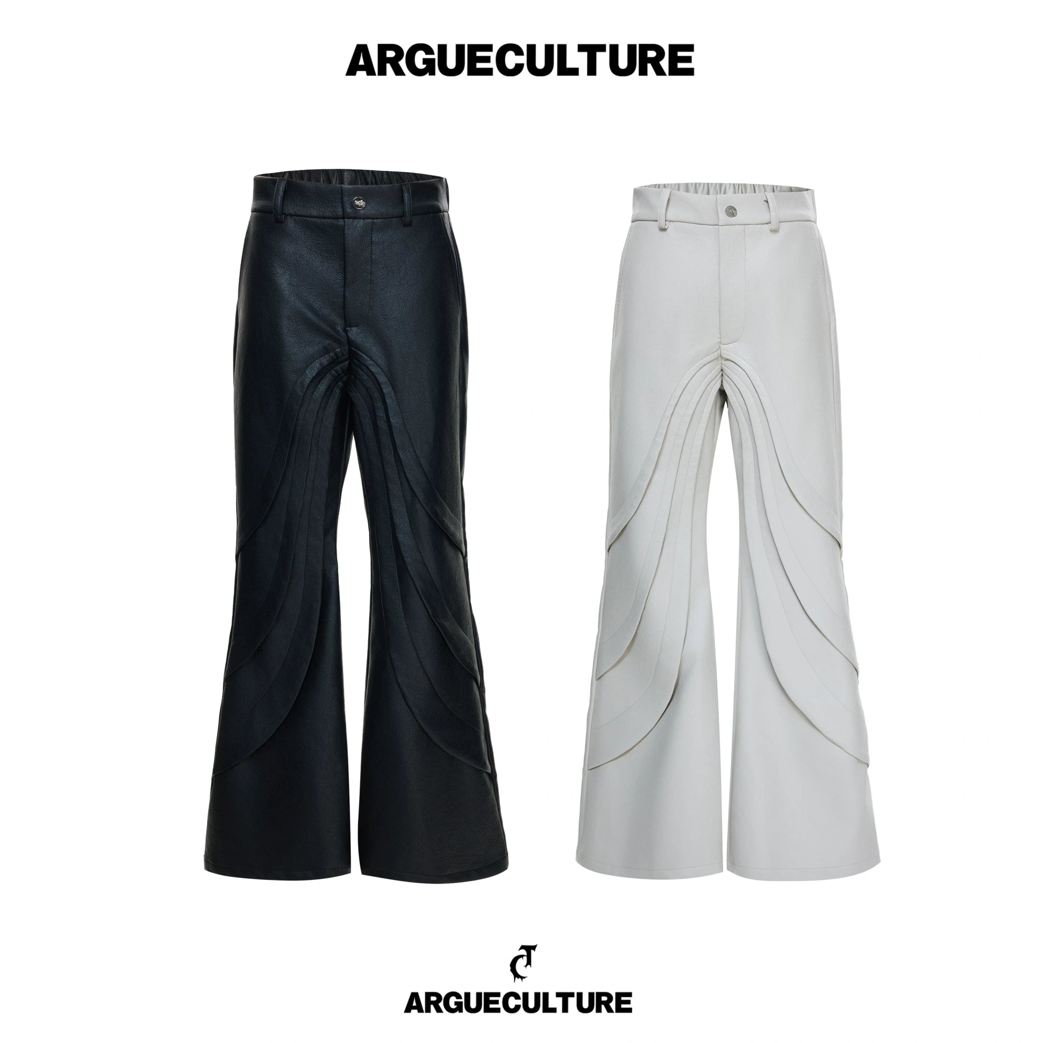 Deconstructed Faux Leather Pants | Avant-Garde Style - main image 1