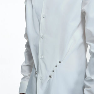 Rivet Waist-Cinched Shirt | Structured Streetwear - main image 3