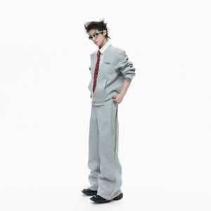 Layered V-Neck Cardigan Top and Pants Co-Ord - main image 1