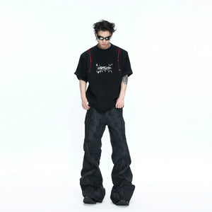 Deconstructed Contrast Panel Graphic T-Shirt - main image 5