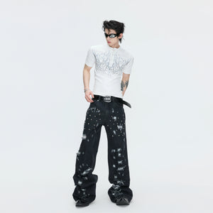 Unisex Gothic Rivet Graphic T-Shirt | Cotton Blend - main image 5