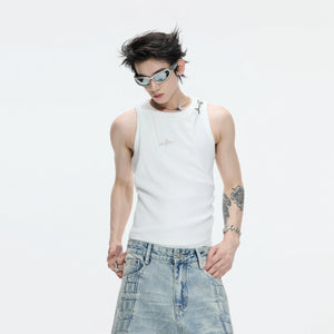 Faux-Layer Ribbed Tank with Metal Hardware - main image 5