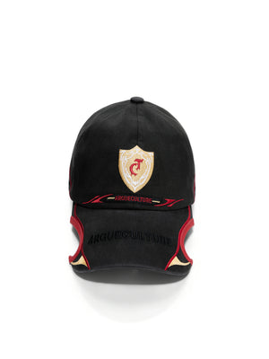 Embroidered Racing Baseball Cap in Washed Cotton Twill - main image 1