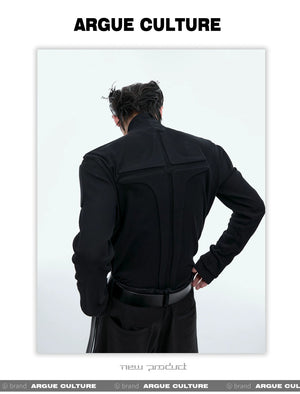 desc::3d-armor-techwear-mock-neck-slim-long-sleeve-top-detail-img-2