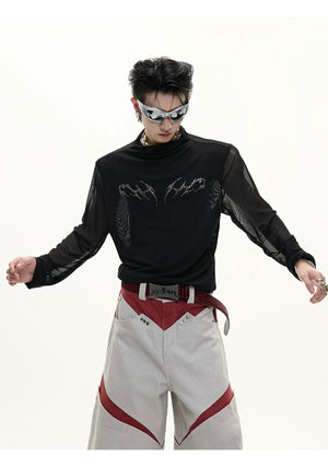 desc::3d-embossed-cooling-mesh-long-sleeve-streetwear-tee-detail-img-7