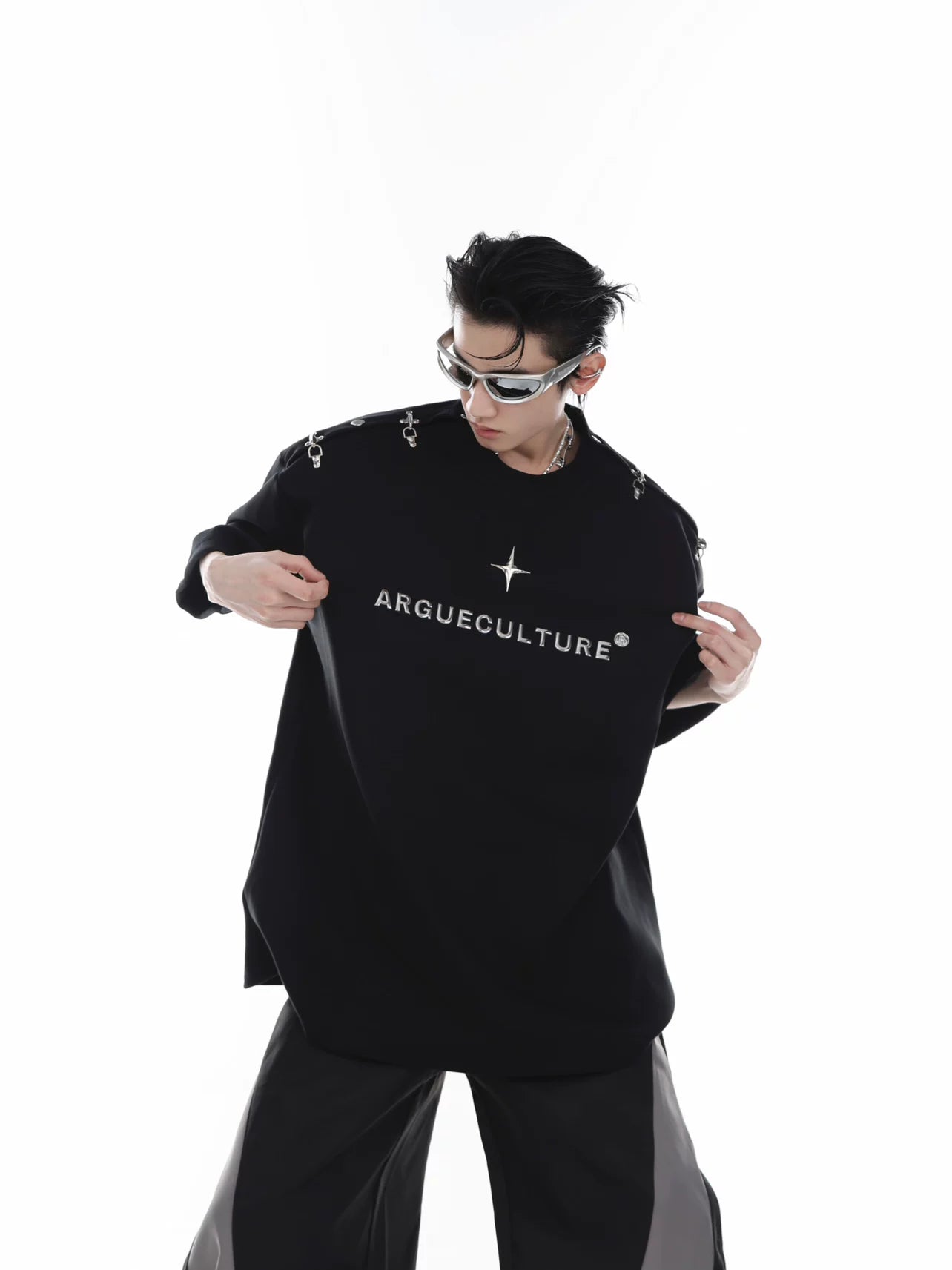 Cropped 3D Print Short-Sleeve Tee | Unisex Streetwear - main image 2