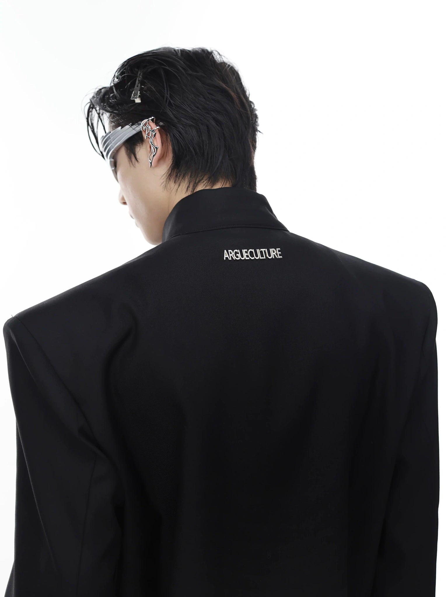 Relaxed Metal-Clasp Stand-Collar Jacket - main image 2