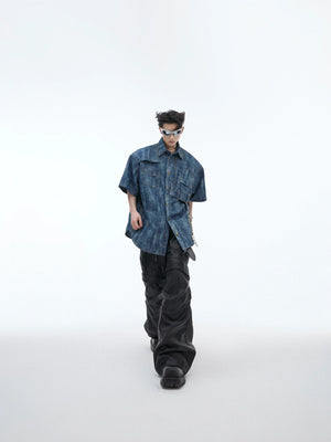 Cotton Tie-Dye Gradient Polo Shirt | Relaxed Fit - main image 5