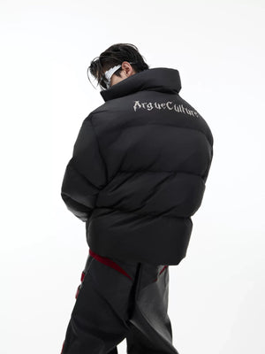 Reversible Short Puffer Jacket with White Duck Down - main image 2