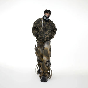 Unisex Camouflage Cotton Bomber Jacket | Loose Fit - main image 3