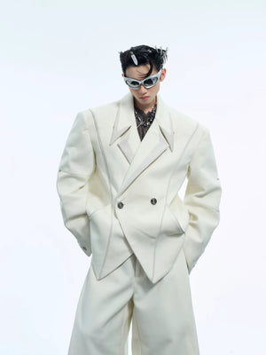 Deconstructed Oversized Suit Jacket | Unisex Streetwear - main image 3
