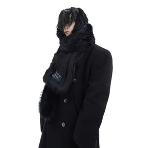 Plush Faux-Mink Scarf | Unisex Winter Streetwear - main image 2