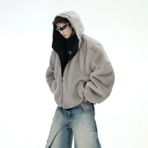 Reversible Hooded Quilted Jacket | Plush Cotton Blend - main image 3