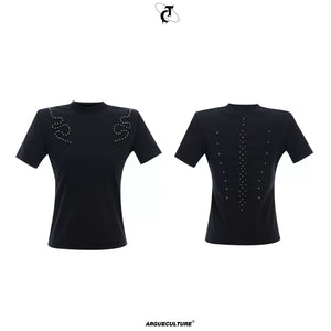 Spine Embroidered Fitted T-Shirt | Unisex Streetwear - main image 4