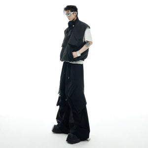 Irregular Drawstring Vest and Bottoms Set - main image 3