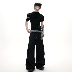 Cotton Letter Graphic T-Shirt | Relaxed Streetwear - main image 3