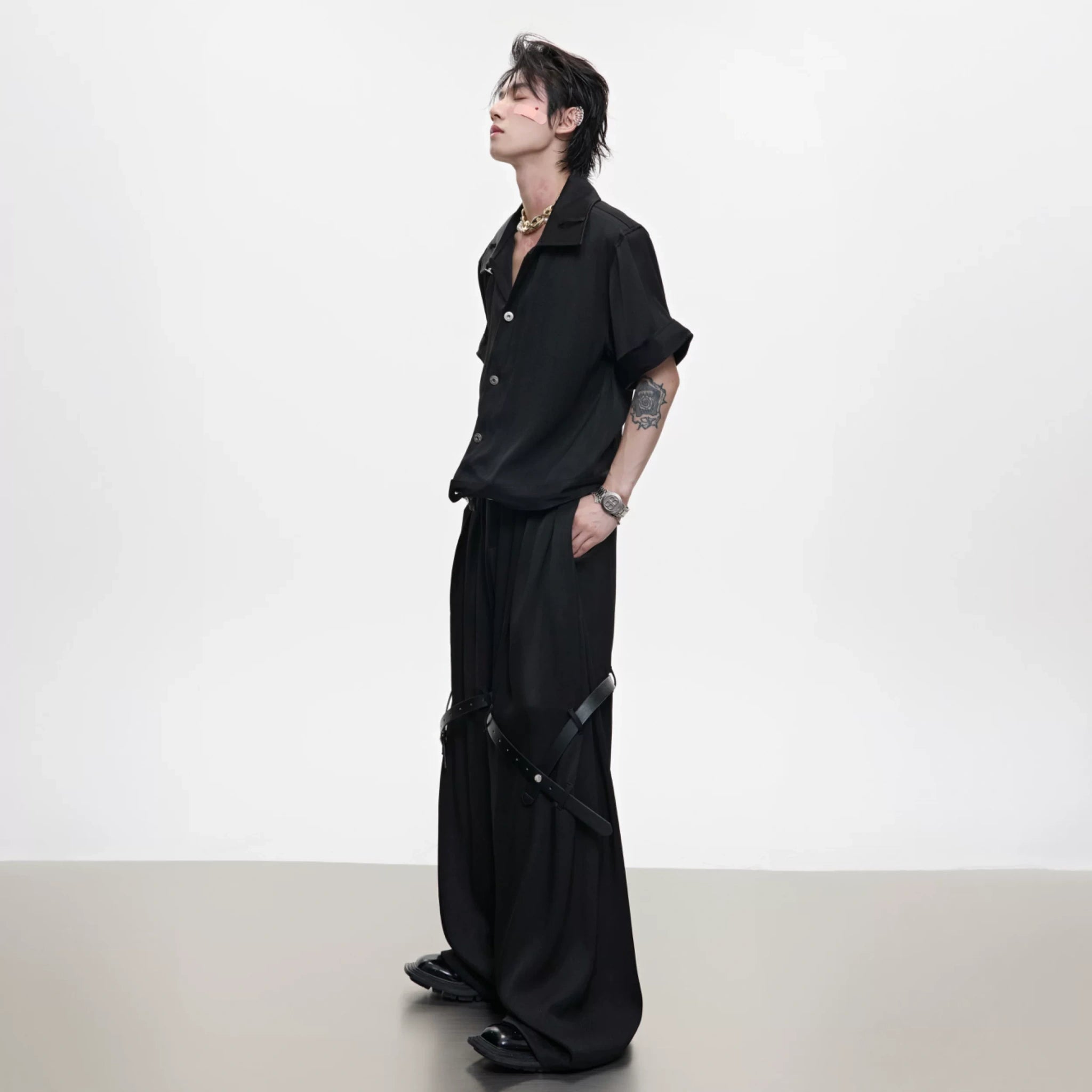 Cooling-Feel Short-Sleeve Set | Unisex Streetwear - main image 2