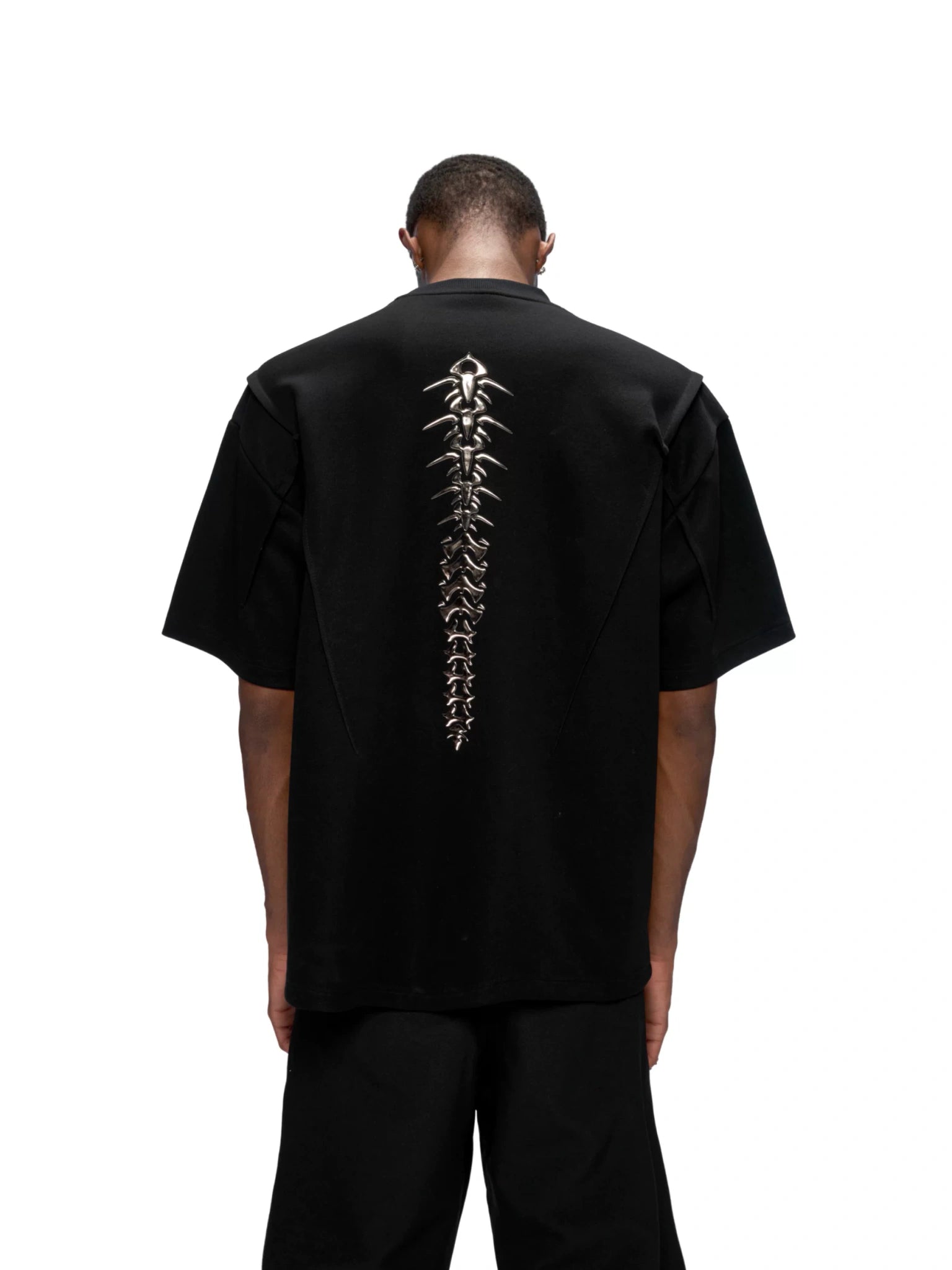 Liquid Spine Shoulder-Pad T-Shirt | Relaxed Cotton - main image 1