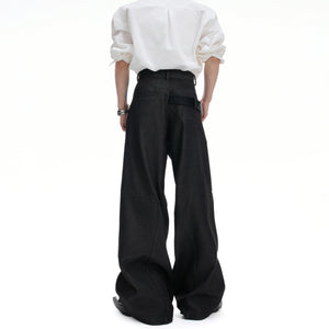Crocodile-Panel Straight-Leg Cotton Pants | Argue - main image 3