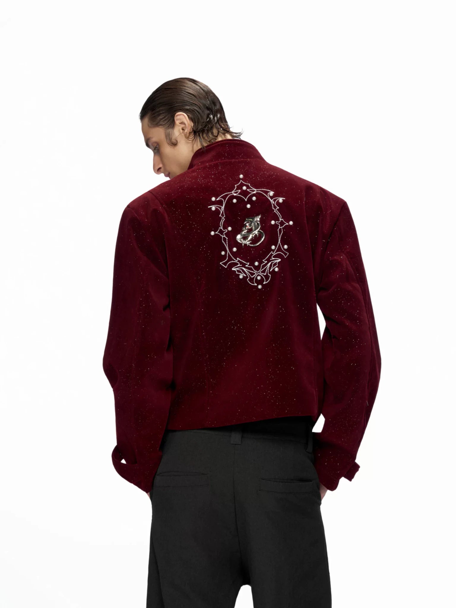 Relaxed Suede-Like Jacket with Metal Details | Unisex - main image 1