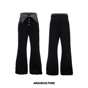 Color-Block Stripe Panel Cardigan | Relaxed Unisex Top - Black Pants 2.0