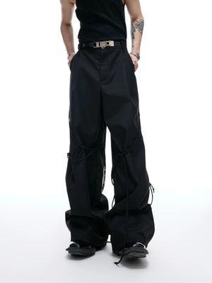Rope-Strap Short Blazer Suit Set in Black - main image 5