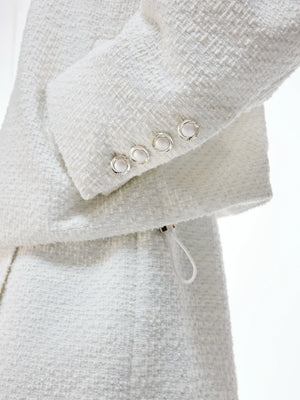 Textured Pearl-Button Jacket | Relaxed Unisex Layer - main image 3