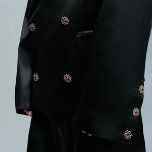 Liquid-Shine Cotton Suit Separates | Relaxed Tailoring - main image 3