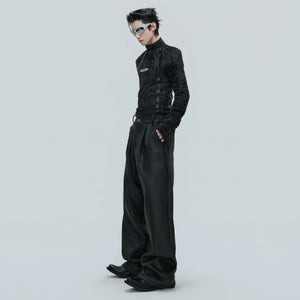 Cropped Plush Wool-Blend Turtleneck Knit Top - main image 4
