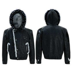 Reversible Faux-Fur Panelled Hooded Jacket - main image 2