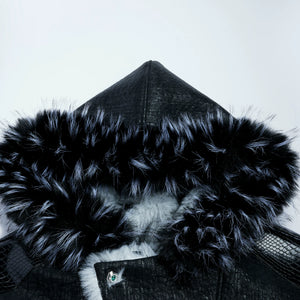 Reversible Faux-Fur Panelled Hooded Jacket - main image 4