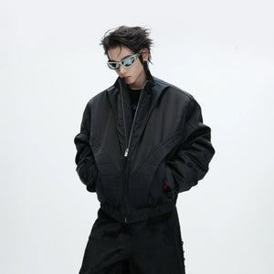 Deconstructed Padded Bomber Jacket | Relaxed Fit - main image 5