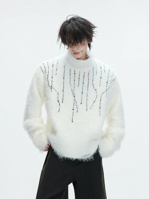 Gemstone Accent Turtleneck Sweater | Winter Knitwear - main image 1