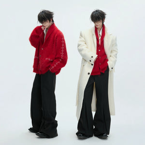 Pleated Wool-Blend Micro-Flare Trousers | Dark Gray - main image 4