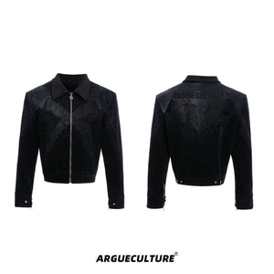 Croc-Embossed-Oversized-Bomber-Jacket-with-Metal-Studs-Black-jacket