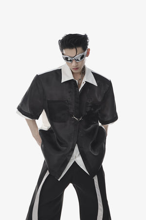 Deconstructed-Double-Layer-Sleeveless-Shirt---Summer-Streetwear-Tee-Black-and-White