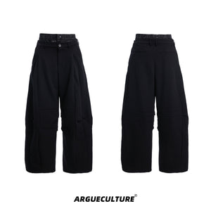 Deconstructed-Drop-Crotch-Trousers---Loose-Fit-Streetwear-Pants-Black-Bottoms
