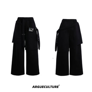Deconstructed-Hoodie-with-Detachable-Sash---Oversized-Streetwear-Set-Black-bottoms