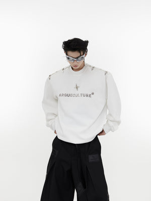 Deconstructed-Metal-Clip-Oversized-Hoodie---Drop-Shoulder-Long-Sleeve-White
