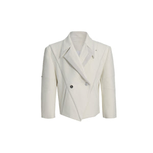 Deconstructed-Oversized-White-Blazer---Asymmetrical-Design-Metal-Accents-White-Shirt