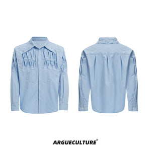 Deconstructed-Pearl-Trimmed-Oversized-Shirt---Streetwear-Essential-Blue-Jacket
