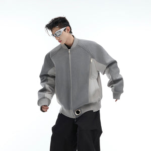 Deconstructed-Suede-Bomber-Jacket---Oversized-Streetwear-Coat-Gray