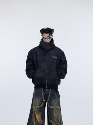 Deconstructed-Vintage-Hoodie---Distressed-Metal-Trim-Oversized-Streetwear-Black