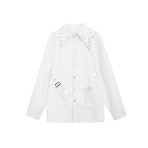 Deconstructed-White-Shirt-with-Shoulder-Pads-Metal-Details-Streetwear-White
