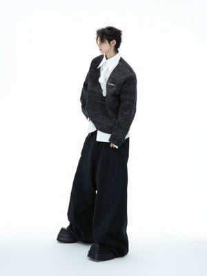 Deconstructed Tie Shirt Sweater - product image 4