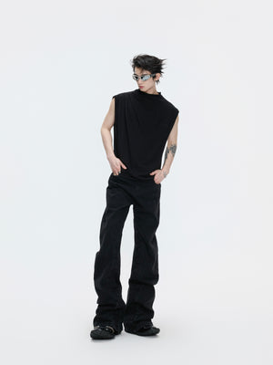 Modal Cotton Sleeveless Embroidered Tee - product image 5