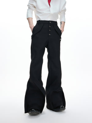 Deconstructed Paneled Bootcut Pants - product image 1